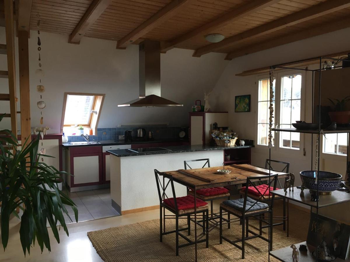 3,5 Zimmerferienwohnung Schwalbenäscht Rüeggisberg Exterior foto