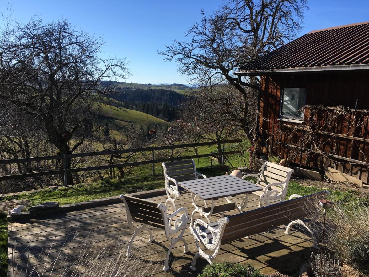 3,5 Zimmerferienwohnung Schwalbenäscht Rüeggisberg Exterior foto